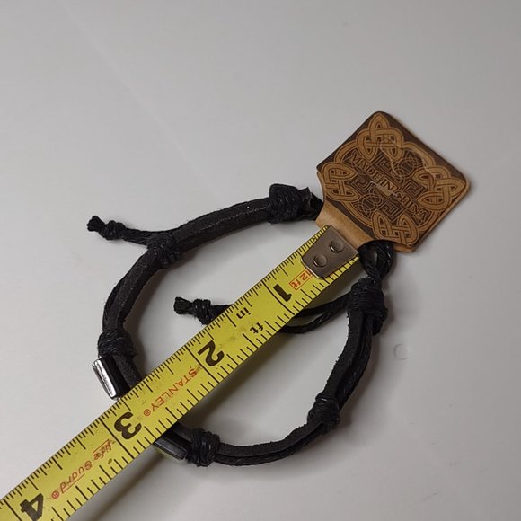 Catholic Black Band Bracelet With Tags - Picture 12 of 12